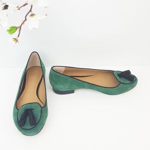 Ann Taylor 'Piper Suede Tassel Smoking Shoe'